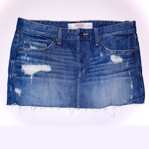 ABERCROMBIE & FITCH MINI JEAN SKIRT